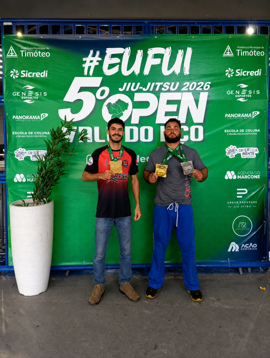 São-gonçalenses brilham no brilham no 5º Open De Jiu-jítsu vale do aço com títulos em Timóteo
