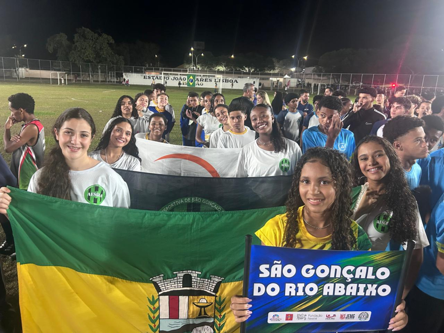 São Gonçalo Do Rio Abaixo leva delegação à etapa regional dos JEMG em Almenara