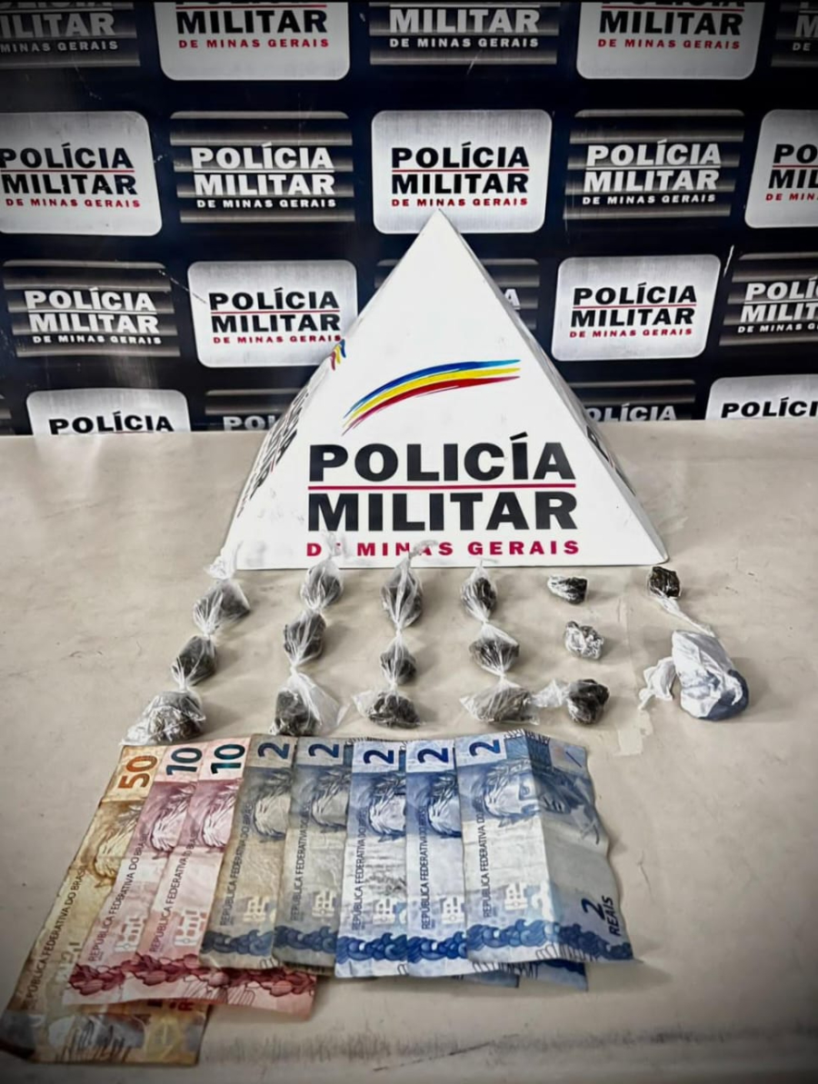 Polícia Militar prende jovem por tráfico de drogas em João Monlevade