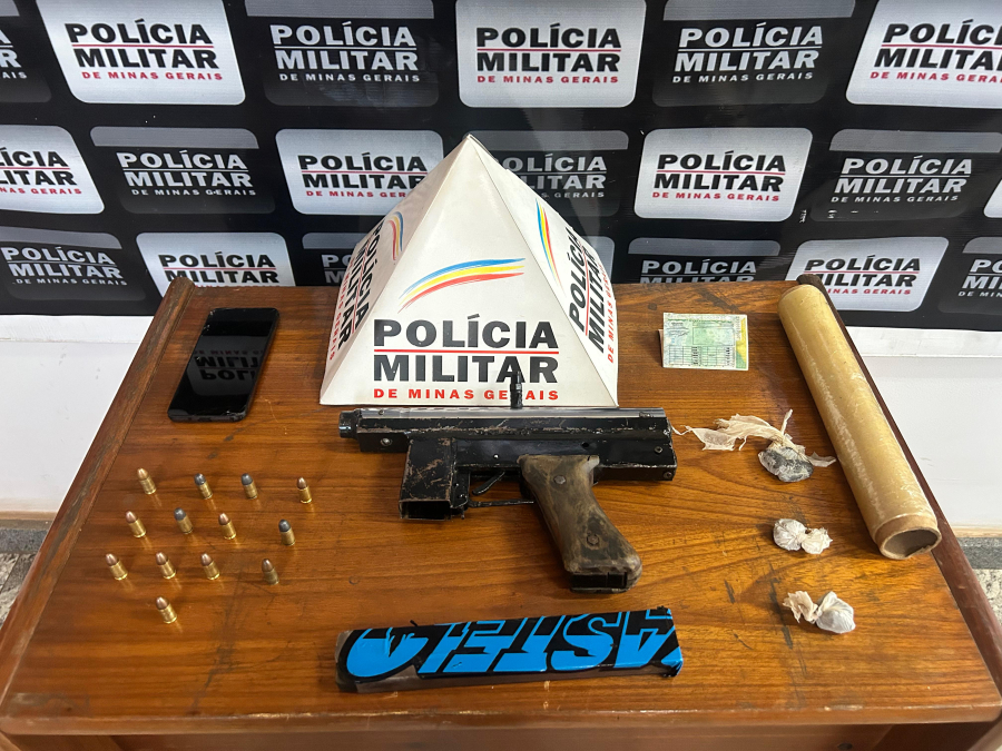 Homem é preso por tráfico de drogas e posse ilegal de arma em Barão de Cocais