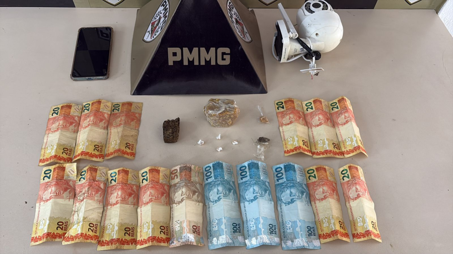 Polícia Militar prende suspeito por tráfico de drogas em João Monlevade