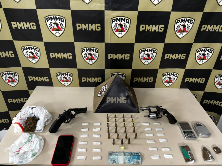 PM prende suspeito por tentativa de homicídio, tráfico de drogas e porte ilegal de arma em João Monlevade