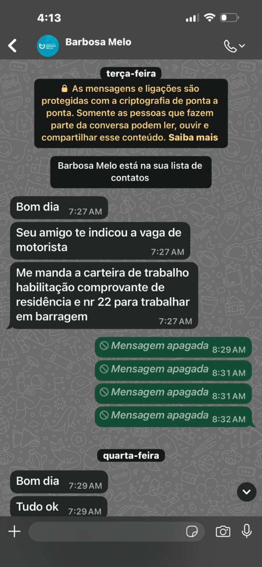 Golpistas usam nome da empresa Barbosa Mello para aplicar fraude em São Gonçalo do Rio Abaixo