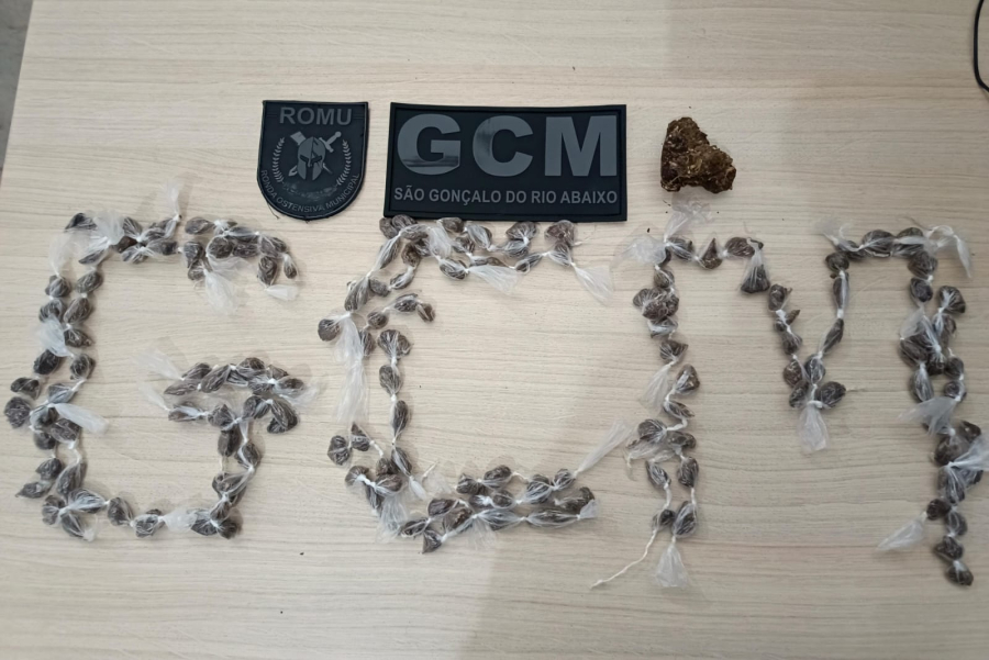 Guarda Civil apreende 173 buchas de maconha no bairro Patrimônio