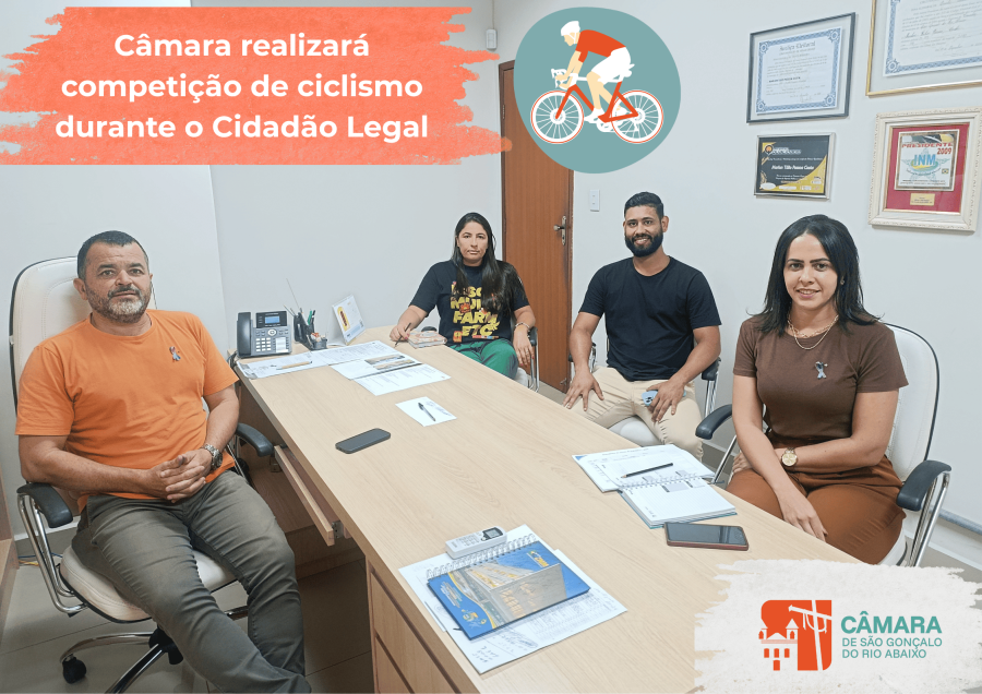 Câmara discute realização da primeira corrida de ciclismo de São Gonçalo do Rio Abaixo